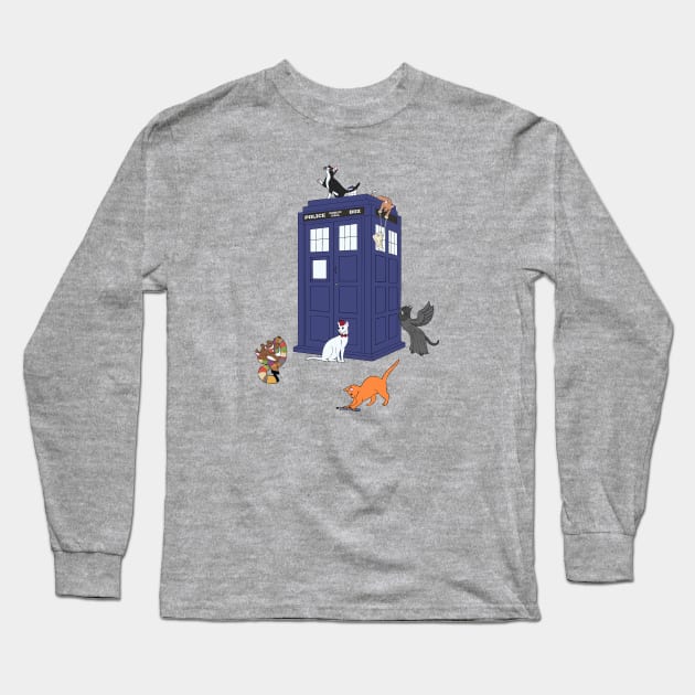 Doctor Cat Long Sleeve T-Shirt by Jandara